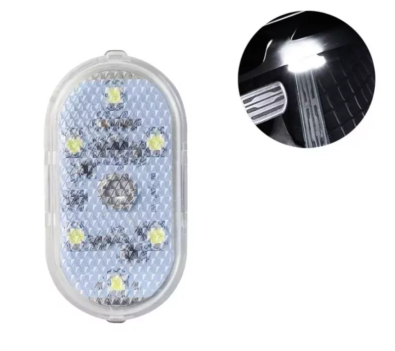Dokunmatik Sensörlü Mini 6 Led Lamba USB Şarj Edilebilir Mıknatıslı Torpido Lambası Beyaz Renk Dokunmatik Sensörlü Mini 6 Led Lamba USB Şarj Edilebilir Mıknatıslı Torpido Lambası Beyaz Renk