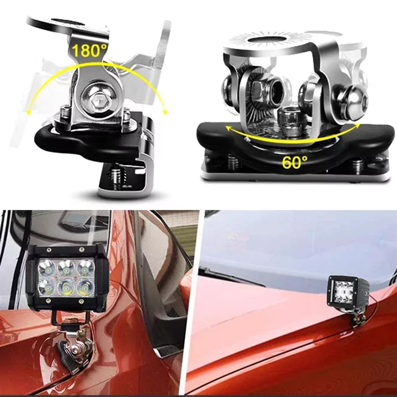 2 Adet Kaput Üstü Led Montaj Ayağı Off Road Led Montaj Aparatı 2 Adet Kaput Üstü Led Montaj Ayağı Off Road Led Montaj Aparatı