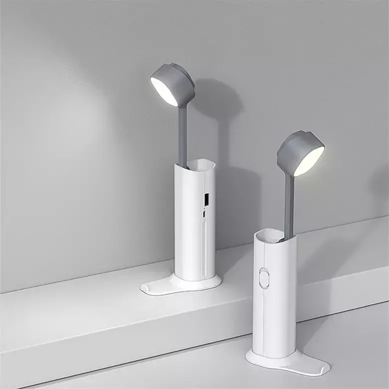 4in1 4500mAh 3 Kademe Işıklı Şarj Edilebilir Masa Lambası Powerbank Telefon Standı Fener