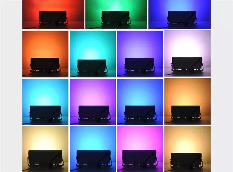 Kumandalı Led Projektör 50w Dış Mekan Reflektör Spot Led Dış Mekan Aydınlatma Paneli