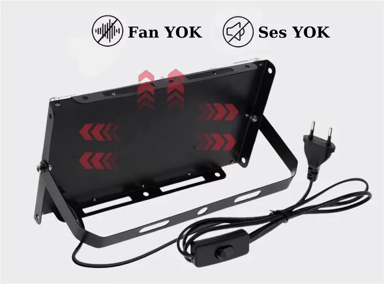 Kumandalı Led Projektör 50w Dış Mekan Reflektör Spot Led Sera Büyük Alan Bitki Yetiştirme Paneli
