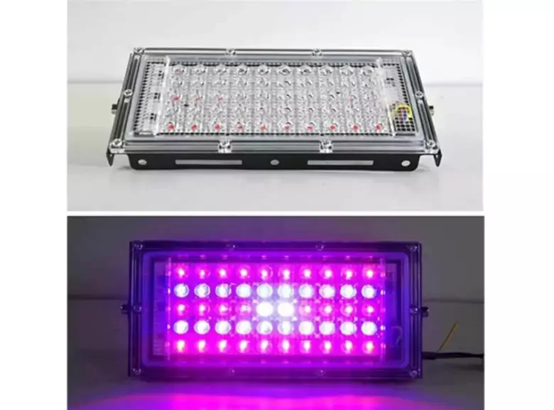 Kumandalı Led Projektör 50w Dış Mekan Reflektör Spot Led Sera Büyük Alan Bitki Yetiştirme Paneli