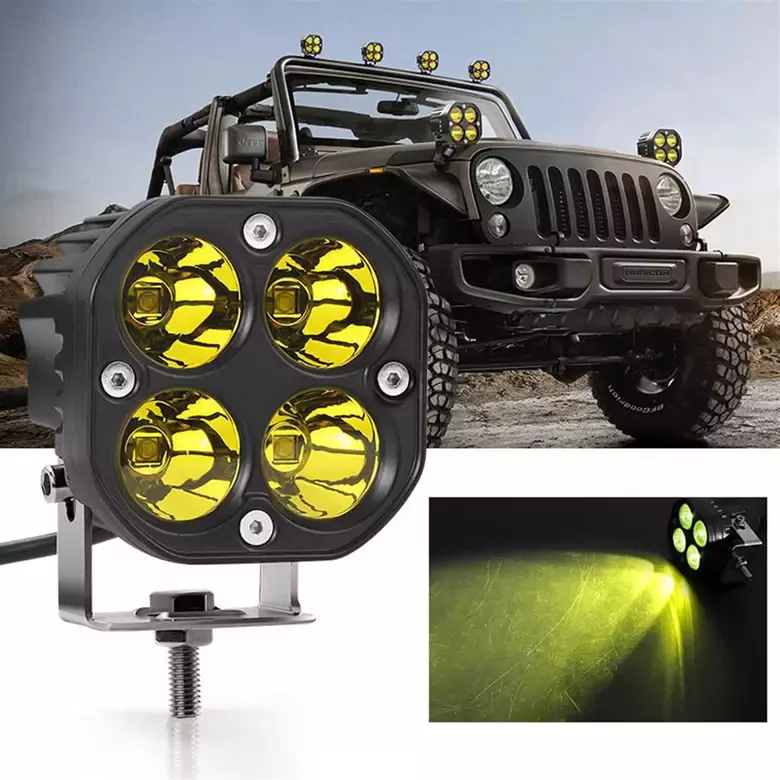 4 LED Çalışma 40W Motosiklet Off Road Tekne Çalışma Lambası Sis Farı 4 LED Çalışma 40W Motosiklet Off Road Tekne Çalışma Lambası Sis Farı