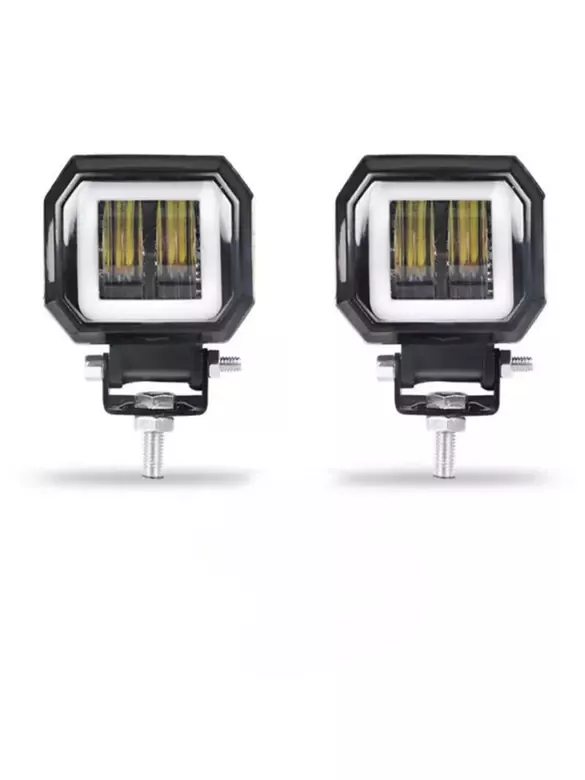 6D Dikdörtgen Off Road Spot Sis Lambası 12Cm 2 LED 20W Çalışma Işığı 6D Dikdörtgen Off Road Spot Sis Lambası 12Cm 2 LED 20W Çalışma Işığı