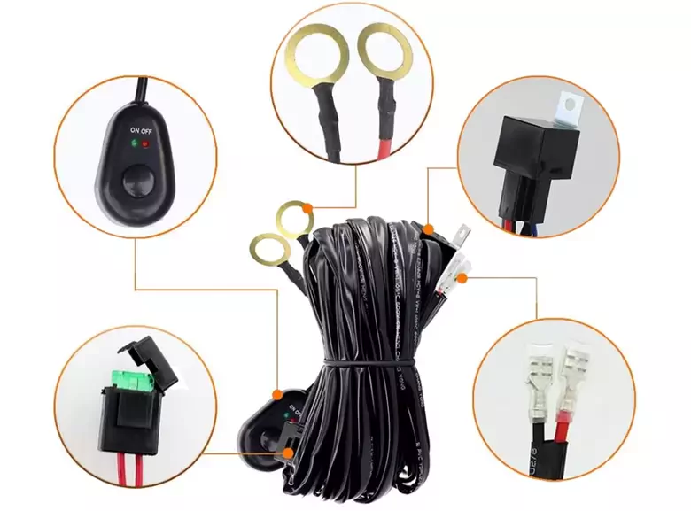 300W 16 AWG Kablo Demeti 15A Off Road Led Açma Kapama Kumandalı Kablo 300W 16 AWG Kablo Demeti 15A Off Road Led Açma Kapama Kumandalı Kablo