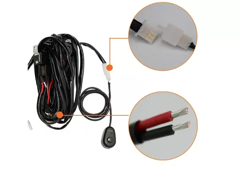 300W 16 AWG Kablo Demeti 15A Off Road Led Açma Kapama Kumandalı Kablo 300W 16 AWG Kablo Demeti 15A Off Road Led Açma Kapama Kumandalı Kablo
