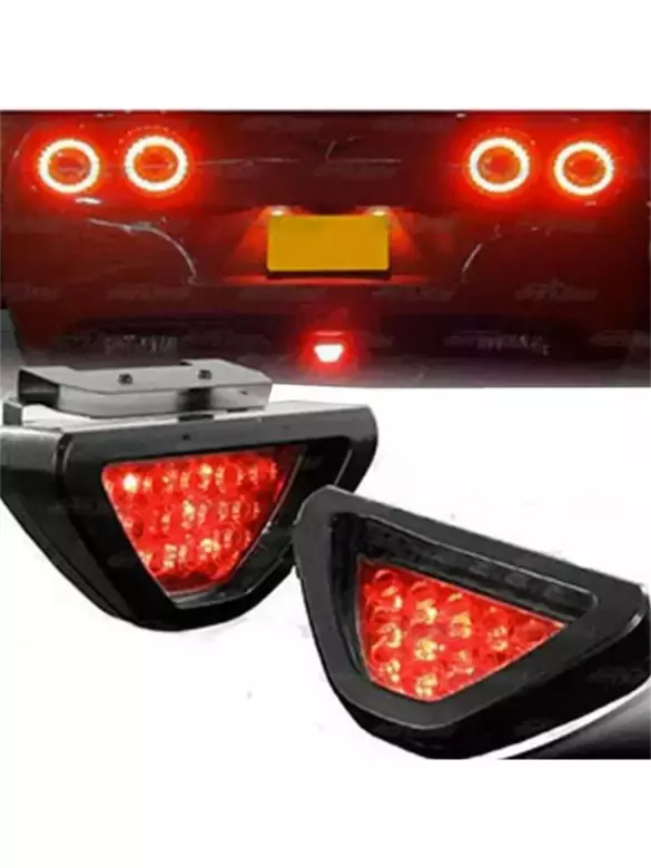 Her Araca Uyumlu F1 Üçgen Arka Fren Lambası Yanar Söner Kırmızı 12 Ledli Her Araca Uyumlu F1 Üçgen Arka Fren Lambası Yanar Söner Kırmızı 12 Ledli