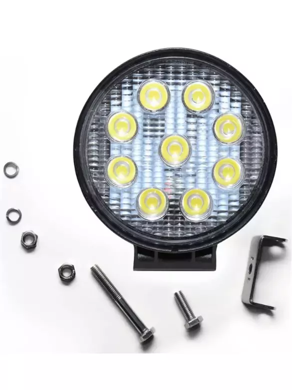 26W  Yuvarlak 9 Ledli Sis Farı Off Road Çalışma Tekne Lambası