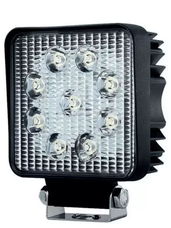 22W Kare 9 Ledli Sis Farı Off Road Çalışma Tekne Lambası