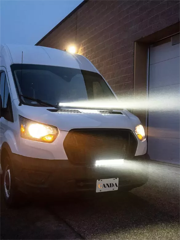 55w Slim Ince 6 Ledli Reflektör Sis Farı Off Road Çalışma Tekne Lambası