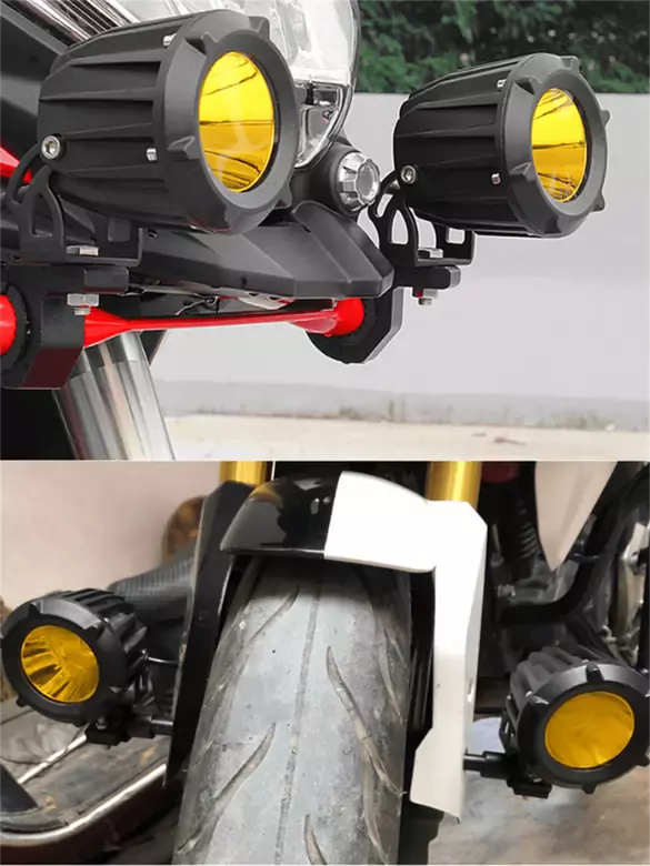 30w Yuvarlak Sarı Cam Tek Ledli Sis Farı Off Road Çalışma Tekne Lambası