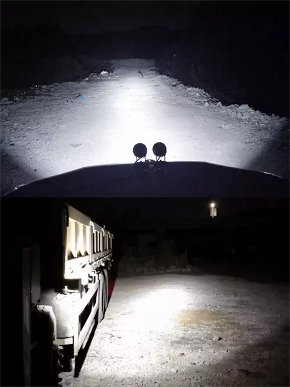 30w Yuvarlak Tek Ledli Sis Farı Off Road Çalışma Tekne Lambası