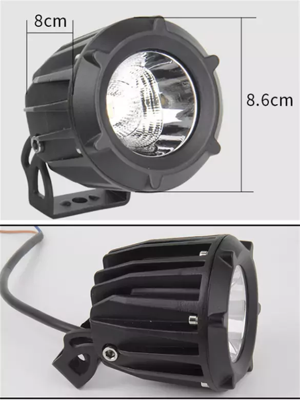 30w Yuvarlak Tek Ledli Sis Farı Off Road Çalışma Tekne Lambası