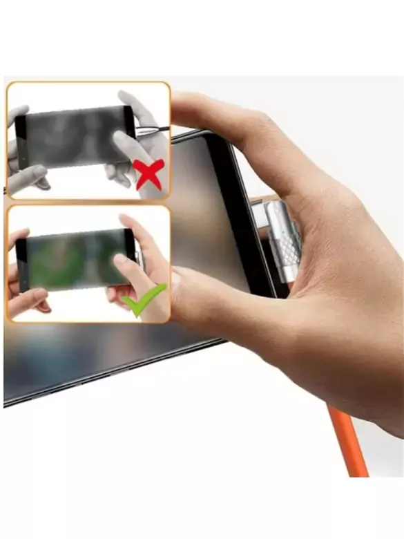 Iphone 180 Derece Lightning Dönebilen Şarj Kablosu Oynar Başlıklı Metal Uçlu 1.8 Metre