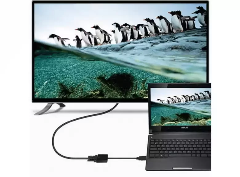 Hdmi To Vga Ses Çıkışlı Kablo Çevirici Dönüştürücü Adaptör