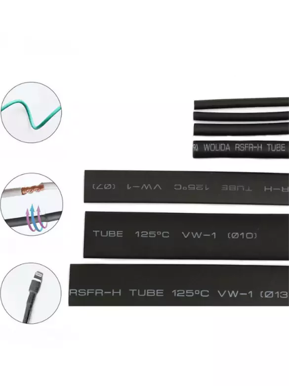 Isıyla Daralan Makaron Kablo Seti 127 Parça Kablo Tamir Kiti