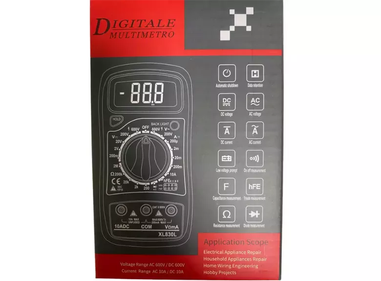 Xl830l Dijital Multimetre Led Ekranlı Avometre Mini Ölçü Aleti 9v Pil Hediyeli Cep Multimetresi Xl830l Dijital Multimetre Led Ekranlı Avometre Mini Ölçü Aleti 9v Pil Hediyeli Cep Multimetresi