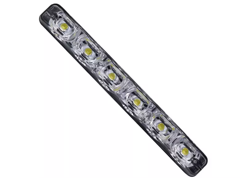 2 Adet Drl 6 Led'li Turuncu Beyaz Işıklı Gündüz Ledi Su Geçirmez