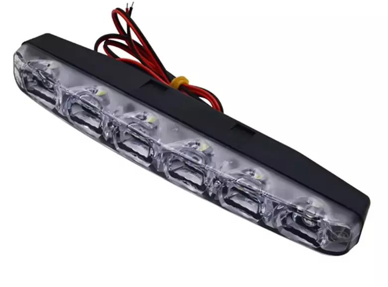 2 Adet Drl 6 Led'li Turuncu Beyaz Işıklı Gündüz Ledi Su Geçirmez