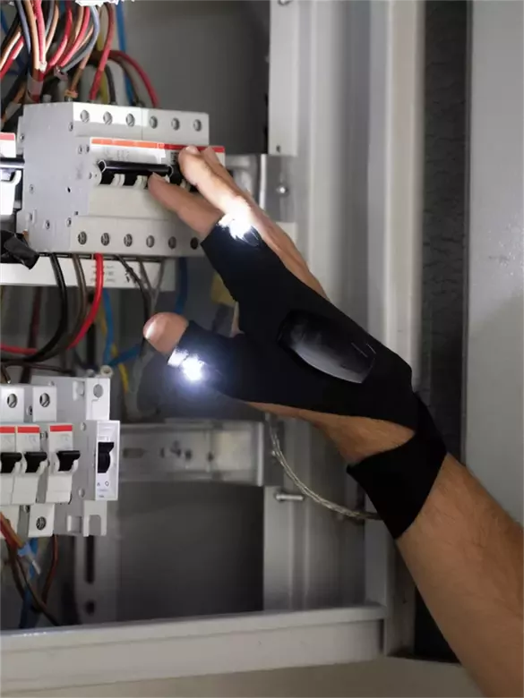 Led Işıklı Sağ El Tamirci ve Balıkçı Eldiveni Led Işıklı Sağ El Tamirci ve Balıkçı Eldiveni
