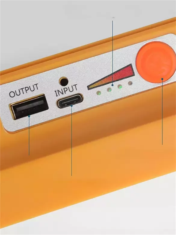 Güneş Enerjili Solar Şarj Edilebilir Taşınabilir USB Li 4 Bölme Led li Panel