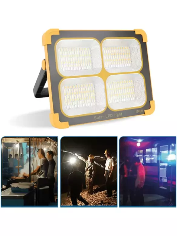 Güneş Enerjili Solar Şarj Edilebilir Taşınabilir USB Li 4 Bölme Led li Panel