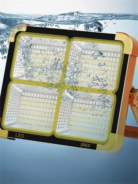 Güneş Enerjili Solar Şarj Edilebilir Taşınabilir USB Li 4 Bölme Led li Panel