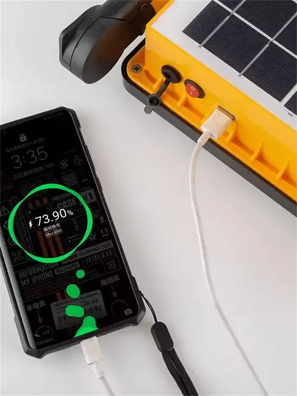 Güneş Enerjili Solar Şarj Edilebilir 4 Modlu Acil Durum Led Paneli