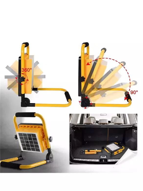 Güneş Enerjili Solar Şarj Edilebilir 4 Modlu Acil Durum Led Paneli