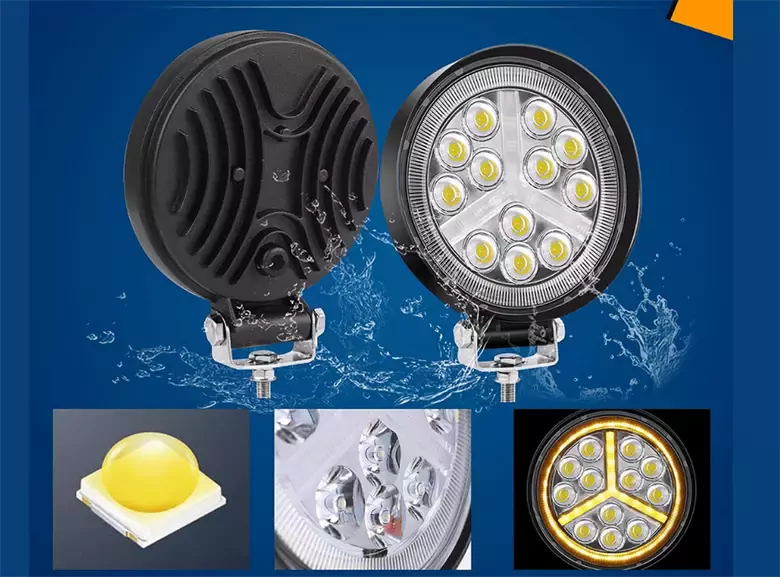 3 Modlu 12-24v Yuvarlak Off Road Tekne Çalışma Lambası 3 Modlu 12-24v Yuvarlak Off Road Tekne Çalışma Lambası