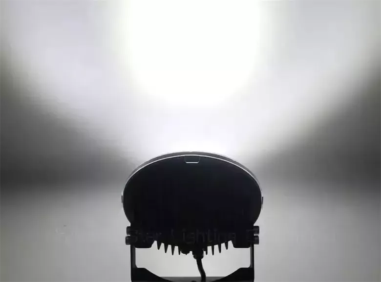 37 Ledli Siyah Çerçeve 185w Off Road Led Sis Farı Su Geçirmez 12v 24v Yuvarlak Çalışma Lambası