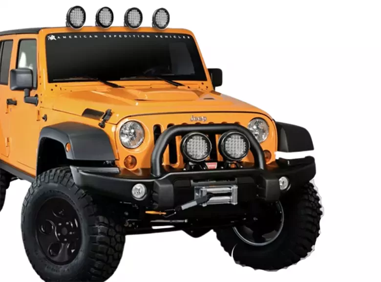 37 Ledli Siyah Çerçeve 185w Off Road Led Sis Farı Su Geçirmez 12v 24v Yuvarlak Çalışma Lambası