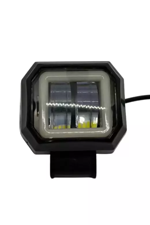 6D Dikdörtgen Off Road Spot Sis Lambası 12Cm 3 LED 20W Çalışma Işığı