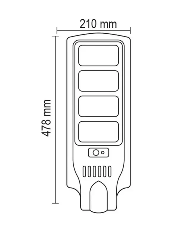 Büyük Boy Solar Güneş Enerjili Uzaktan Kumandalı Led Bahçe Dekor Aydınlatması Sokak Lambası