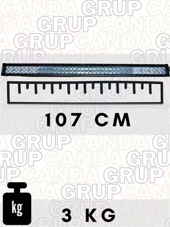 Led Bar Turuncu - Beyaz Işık Yayıcı Uzun Ince Off Road Led 107cm Flaş Işıklı