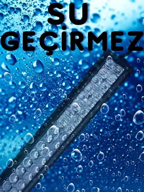 Led Bar Turuncu - Beyaz Işık Yayıcı Uzun Ince Off Road Led 107cm Flaş Işıklı