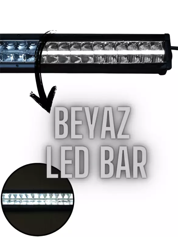 Led Bar Beyaz Işık Yayıcı Uzun Off Road Tekne Iş Makinesi Sis Farı 80cm Led Bar Beyaz Işık Yayıcı Uzun Off Road Tekne Iş Makinesi Sis Farı 80cm