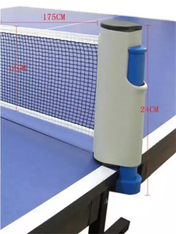 Özel Kutulu Masa Tenisi Filesi Taşınabilir 170cm Tüm Masalara Uyumlu
