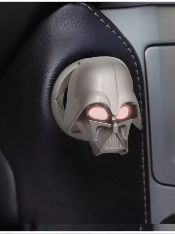 Start Stop Çerçevesi Koruyucu Kapak Metal Darth Vader Siyah Start Stop Çerçevesi Koruyucu Kapak Metal Darth Vader Siyah