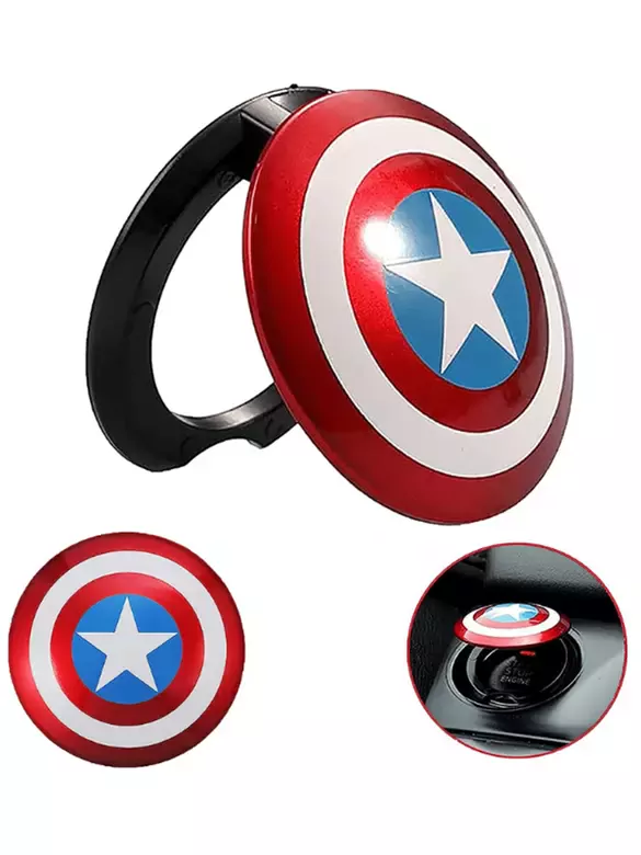 Start Stop Çerçevesi Koruyucu Kapak Metal Kaptan Amerika Start Stop Çerçevesi Koruyucu Kapak Metal Kaptan Amerika