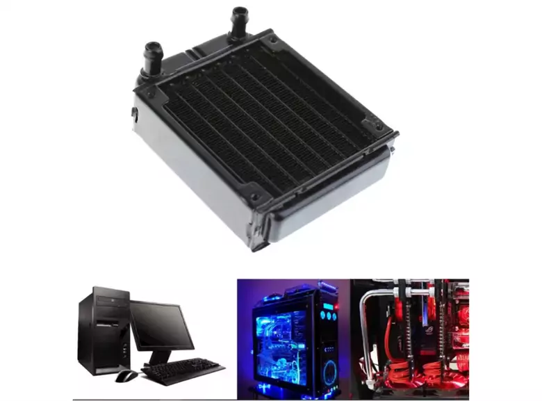 120mm Alüminyum Cpu Su Soğutma Radyatörü 18 Tüplü