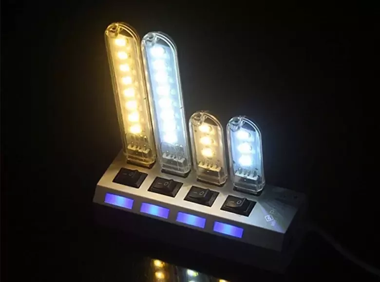 3 Led Günışığı Taşınabilir Mini Usb Led Lamba 5730 Smd Kamp Stick Led