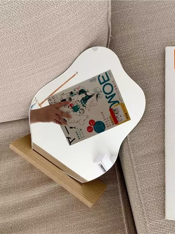 23 Cm X 19 Cm Düzensiz Estetik Makyaj Aynası Çerçevesiz, Dekoratif Masa Üstü Ayna Yatak Odası 23 Cm X 19 Cm Düzensiz Estetik Makyaj Aynası Çerçevesiz, Dekoratif Masa Üstü Ayna Yatak Odası