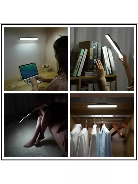 Dokunmatik Şarjlı Led Işık Usb Şarjlı Kablosuz Mıknatıslı Led Lamba Siyah Kasa 3 Farklı Işık Rengi Dokunmatik Şarjlı Led Işık Usb Şarjlı Kablosuz Mıknatıslı Led Lamba Siyah Kasa 3 Farklı Işık Rengi