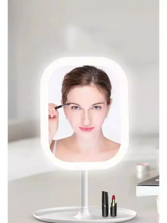 Masaüstü Dokunmatik Makyaj Aynası Led Işıklı Beyaz Renk Make Up Mirror 3 Modlu Standlı Masaüstü Dokunmatik Makyaj Aynası Led Işıklı Beyaz Renk Make Up Mirror 3 Modlu Standlı