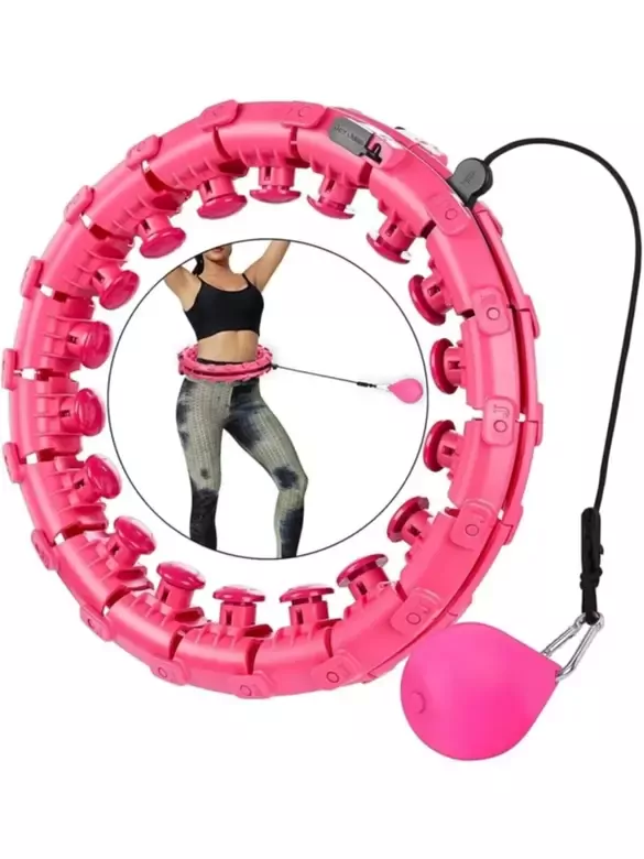 Masajlı Hula Hoop Egzersiz Halkası - Egzersiz Çemberi - Bel Bölgesi Ayarlanabilir - Hulahop