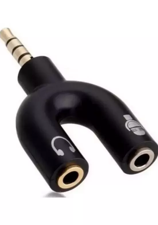 Kulaklık Mikrofon Birleştirici Adaptör 3.5mm Ayırıcı Aparat