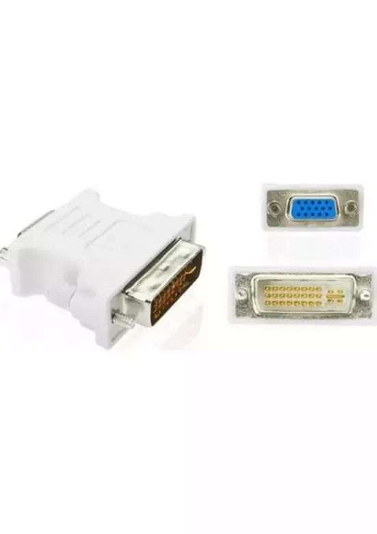 DVI 24+5 Erkek To VGA Dişi Çevirici Dönüştürücü - DVI VGA Adaptör