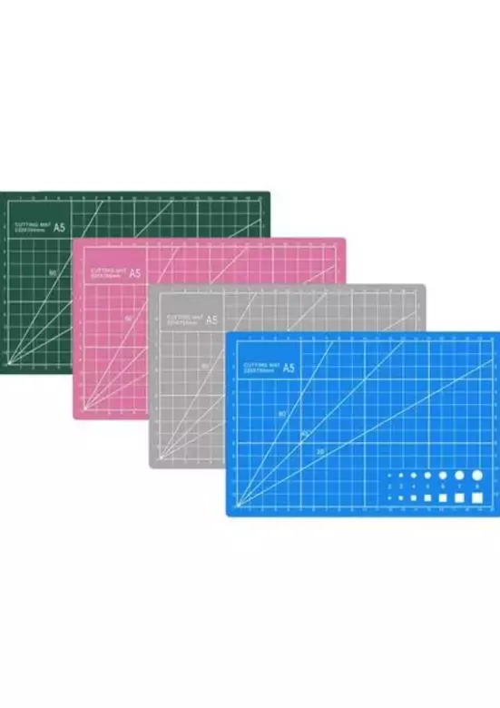 A5 Kesme Matı - Cutting Mat - Kesme Altlığı - Kesim Tablası - 22*15cm - Yeşil