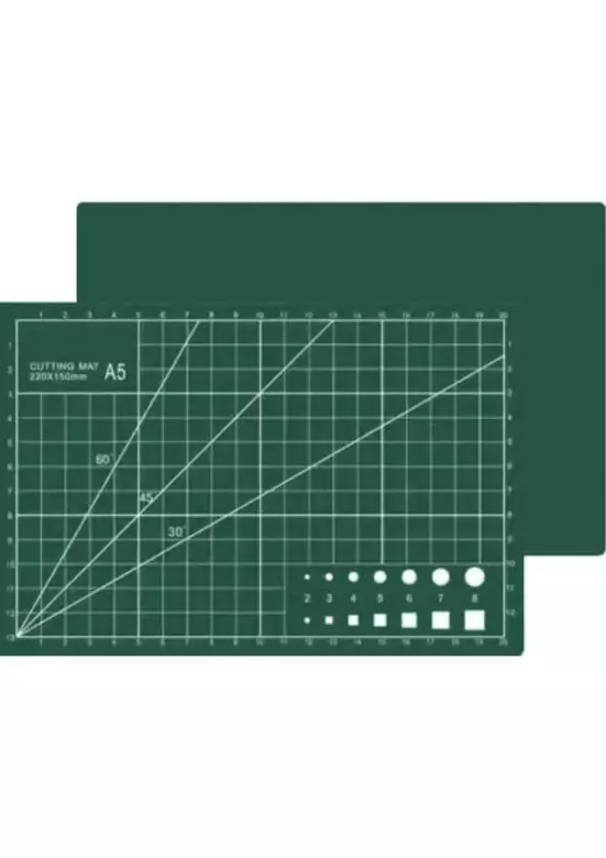 A5 Kesme Matı - Cutting Mat - Kesme Altlığı - Kesim Tablası - 22*15cm - Yeşil